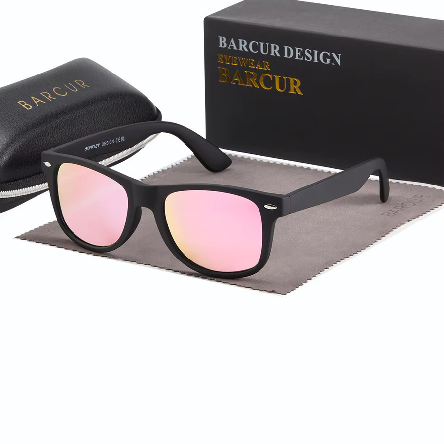 Barcur Sportsonnenbrille, Unisex, Vollrand, Kunststoff, Schwarz - Bild 5