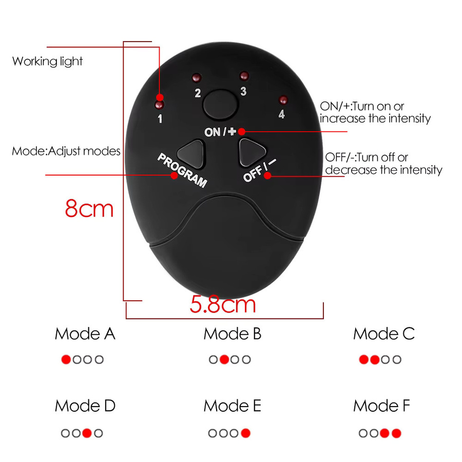 SANPKON EMS Muskelstimulator, Schwarz, Unisex - Bild 6