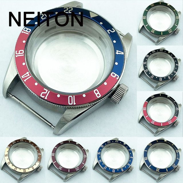 NEITON Armbanduhr Edelstahl, Schwarz, 41 mm, Unisex - Bild 1