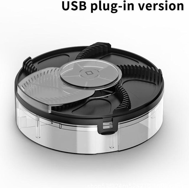 Elektrische Fliegenfalle SheyIn Insektenfänger USB-wiederaufladbar Schwarz - Bild 1