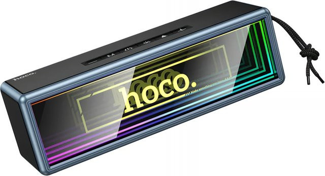 Tragbarer Bluetooth-Lautsprecher HOCO HC40 mit 2 x 10W, TWS und RGB-Beleuchtung in Schwarz - Bild 1
