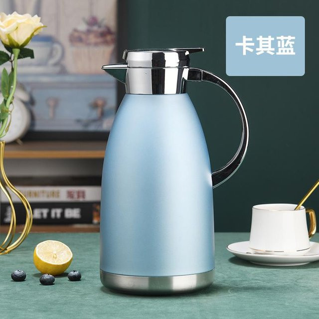 Yiran Health & Beauty Isolierkanne aus Edelstahl in Blau, 1,8 l - Bild 1