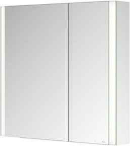 Keuco Spiegelschrank Somaris 2-türig in Weiß mit LED-Beleuchtung und Soft-Close, B/H/T: 80 x 71 x 12,7 cm - Bild 1