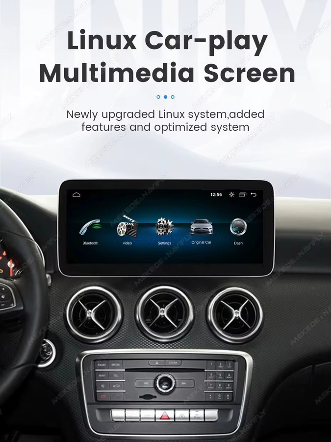 MEKEDE Carplay Wireless Android Auto Autoradio mit 10,25 Zoll HD Touchscreen für Mercedes-Benz A, CLA, GLA und G-Klasse (W176, W118, C117, W463) in Schwarz - Bild 8