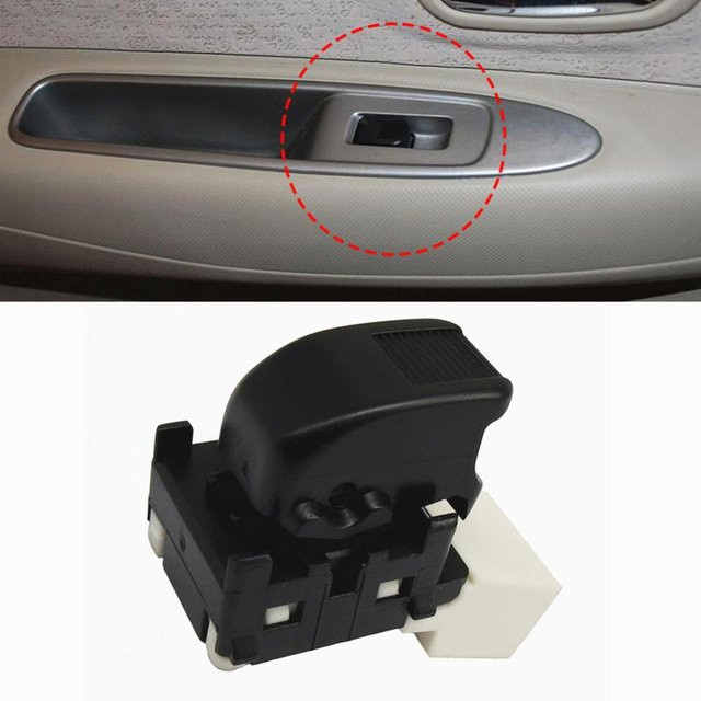 Malcayang Fensterheberschalter Side Power für Daihatsu Sirion und Toyota Avanza, Farbe: Schwarz, OE 84810-87104 - Bild 1