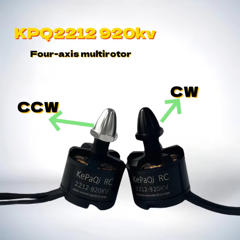 EVANOVM RC 2212-920KV Kepaqi Motor, schwarz-silberner selbsthemmender Motor, Metall, CE-gekennzeichnet - Bild 3