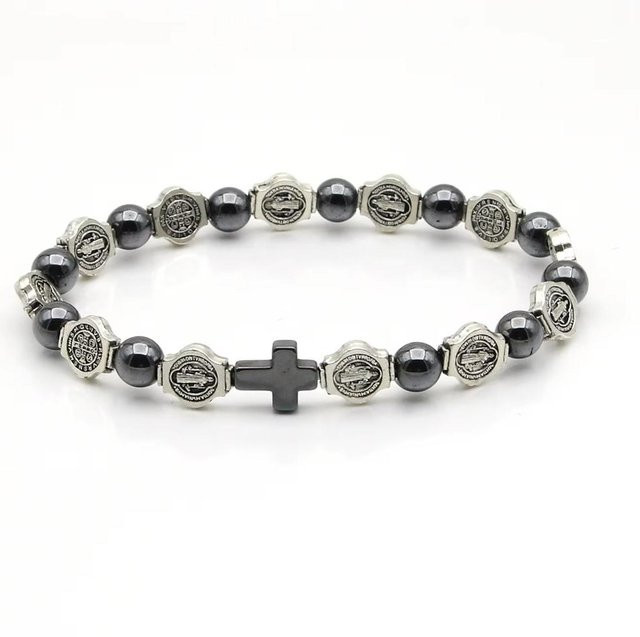 Rui Di Rosenkranzarmband Hämatit, gray, Unisex - Bild 1