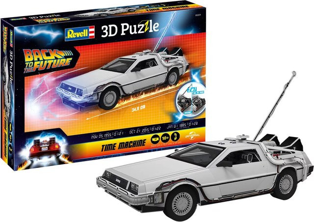 Revell Back to the Future DeLorean, 3D Puzzle, ab 10 Jahren - Bild 1