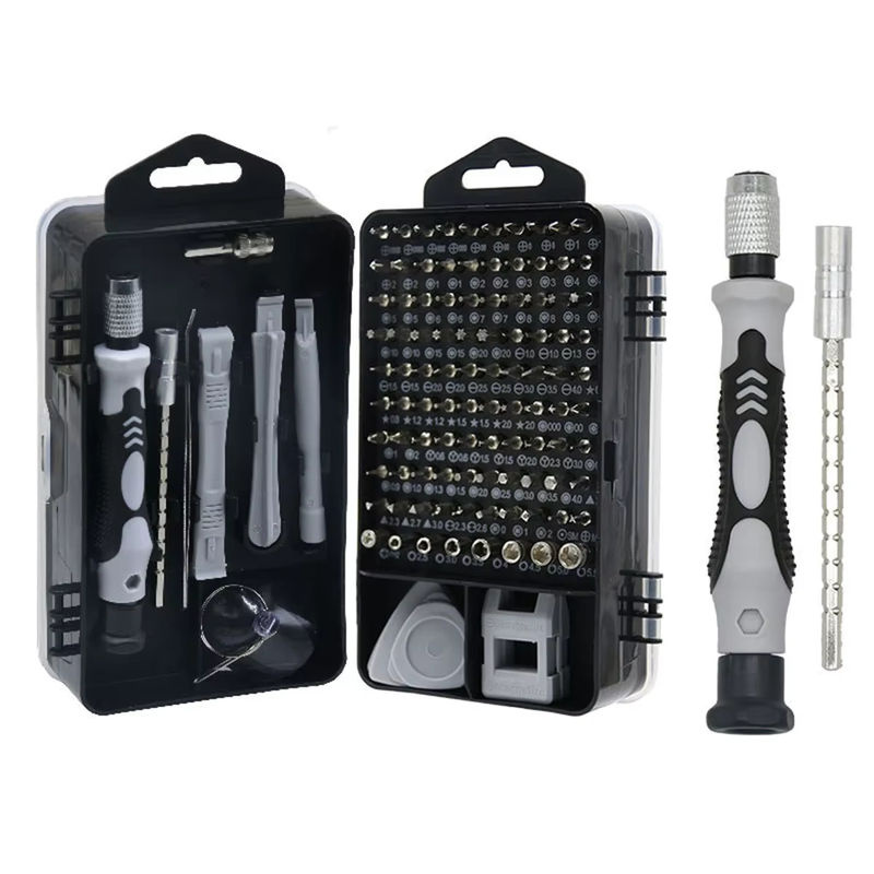 CAOWTAN Präzisions-Schraubendreher 115-in-1 Set Multifunktionales Reparaturwerkzeug mit 98 magnetischen Bits - Bild 5