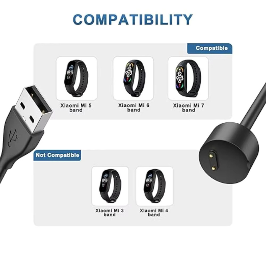 Xiaomi Ersatzladegerät für Mi Band 7, 6, 5, Schwarz - Bild 3