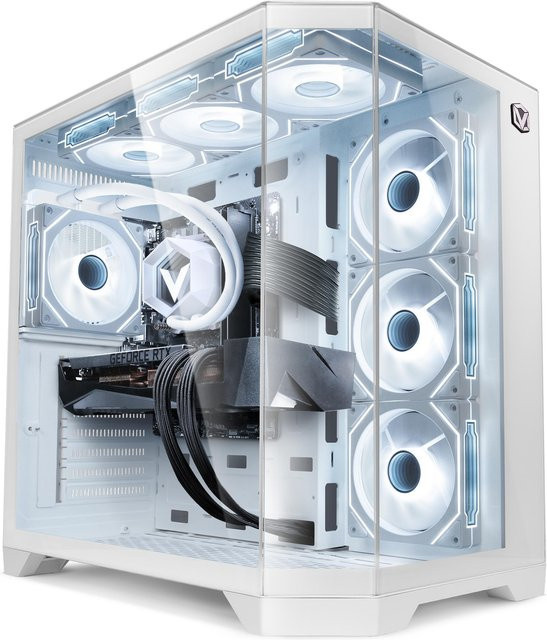 Vibox IV-339 Gaming-PC in Weiß mit AMD Ryzen 7 5700X, RTX 5070 12GB, 32GB RAM, 1TB SSD, Windows 11, WiFi 6 und Bluetooth 5.4 - Bild 1