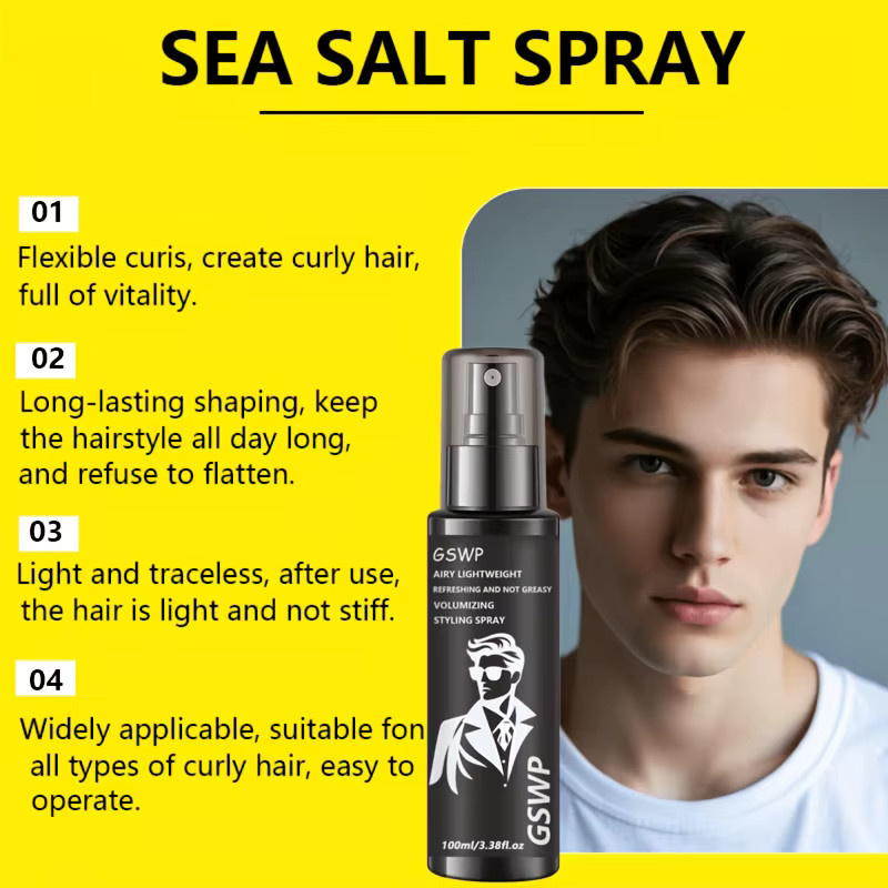GSWP Meersalz Volumen-Styling-Wasserspray für Herren, 100 ml - Bild 5