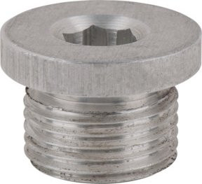KS Tools Ölablassschraube Innensechskant 8mm, M18x1,5x11mm, Silber, 10er-Pack - Bild 1