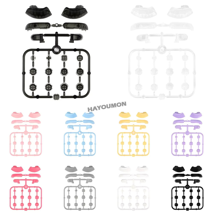 HeroAngel Tastensatz für Nintendo Switch 2 Joypad Ersatzteil-Set in Pink und Multicolour mit ABXY, D-Pad, C, Home, Release und Trigger-Tasten - Bild 3