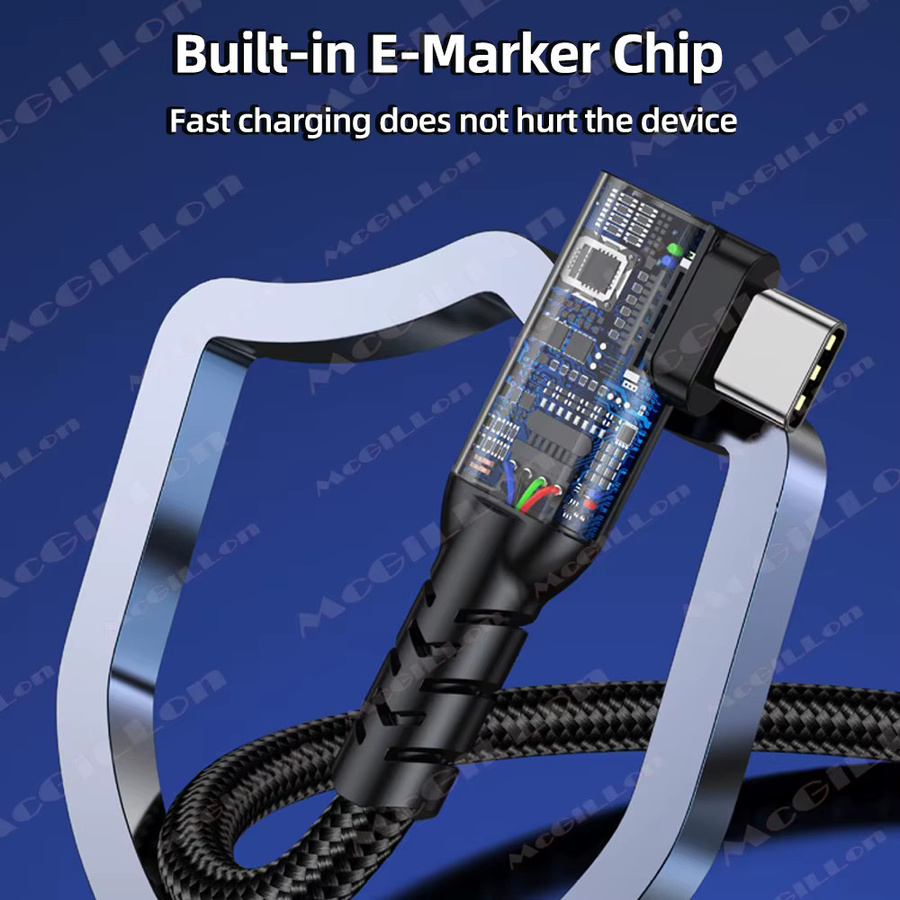 MCGILLON USB-C Datenkabel Thunderbolt 5 mit 80 Gbit/s und 240 W PD Ladeleistung in Schwarz - Bild 5