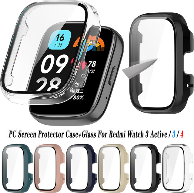 Xiaomi Displayschutzfolie + Glas für Redmi Watch 3, Kunststoff, Light Pink - Bild 1
