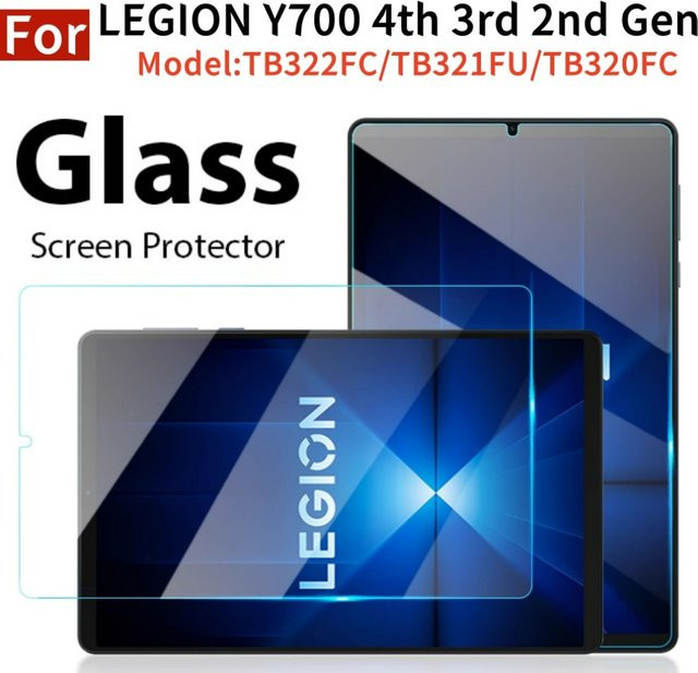 ZNOVAY Displayschutzfolie aus gehärtetem Glas für Lenovo Legion Y700 2025, 8,8 Zoll, transparent, 9H Härtegrad - Bild 1