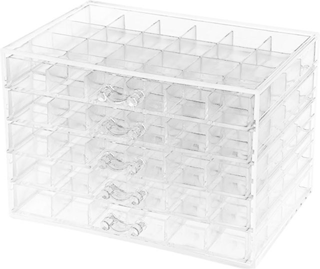 TOMTOP JMS Acryl-Aufbewahrungsschublade, 5 Schichten, transparent, Unisex - Bild 1