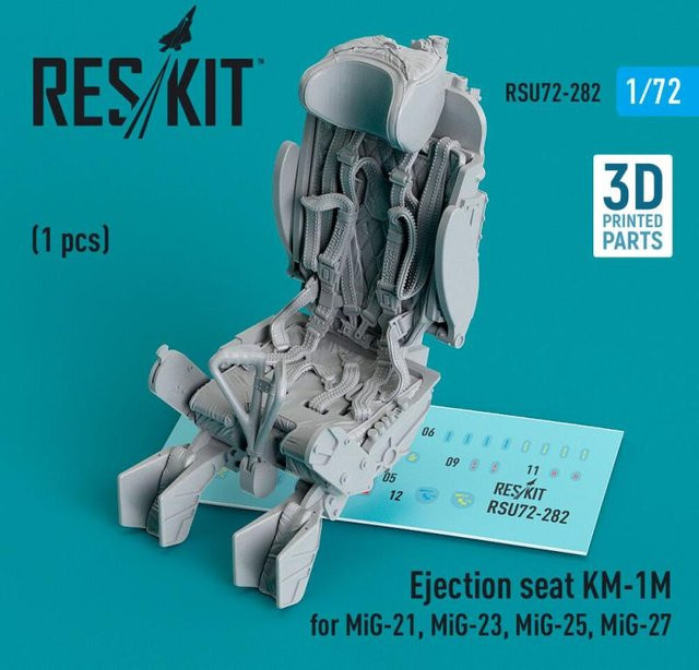 ResKit Models Ejection seat KM-1M for MiG-21, MiG-23, MiG-25, MiG-27, 1-teiliges Set - Bild 1