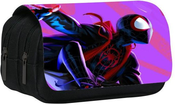 DewBloom Federmäppchen Spiderman Paralleluniversum in Multicolour mit großem Fassungsvermögen und doppellagigem Design für Schüler - Bild 1