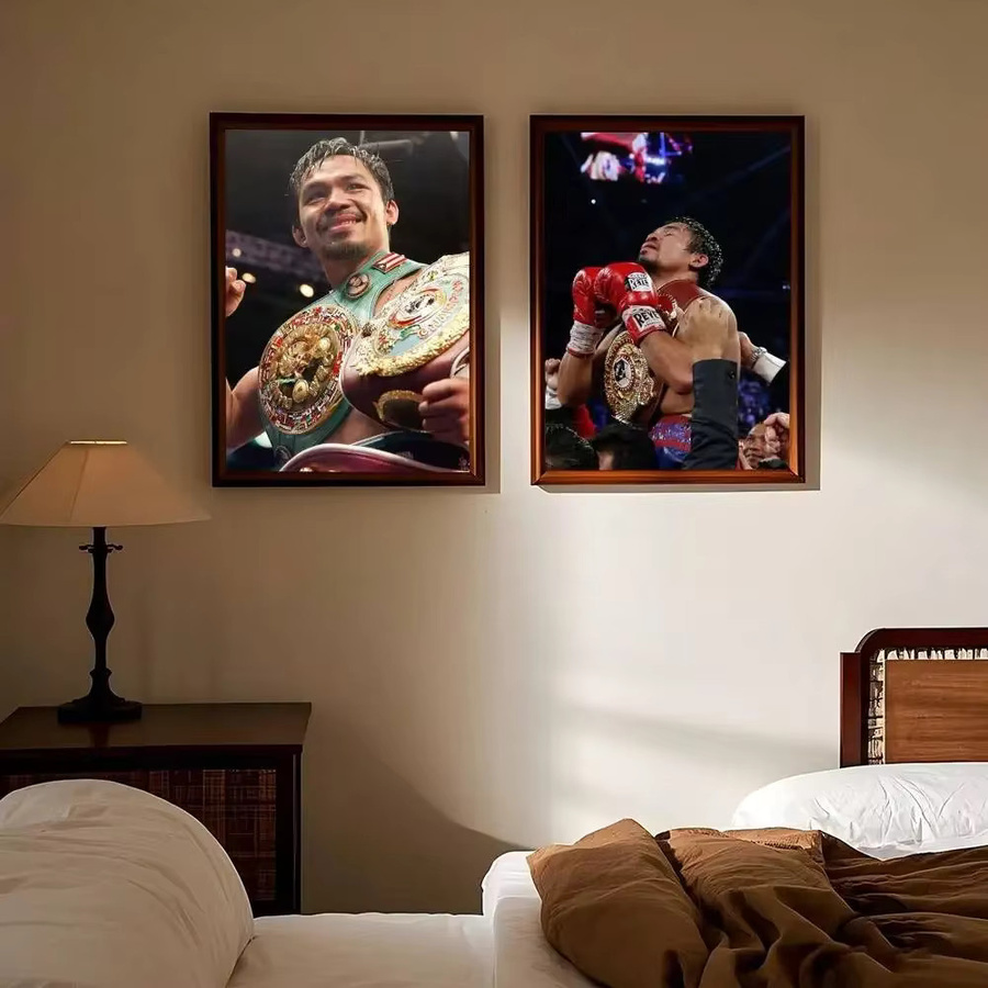 Kayou M-Manny P-Pacquiao Poster, selbstklebender Kunst-Aufkleber aus wasserfestem Papier in Mehrfarbig, rechteckig - Bild 5