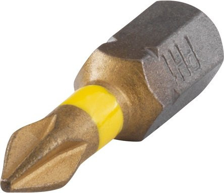 Wolfcraft Torsion-TiN-Bit PH1, 2 Stück, grau - Bild 1
