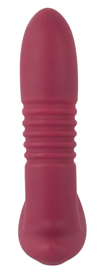 JAVIDA RC Hands-free 3 Function Vibrator mit Rotation, Stoßfunktion und Vibration in Rot oder Pink - Bild 3