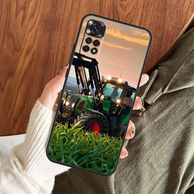 Xiaomi Handyhülle mit Bauernhof Fahrzeug Traktor Motiv für Redmi Note 15 5G, Redmi Note 14, 13, 12, 11, 10, 9 Pro Plus und weitere Modelle, Multicolor - Bild 1