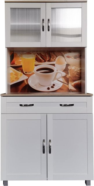HTI-Living Küchenbuffet Blanca Bistro mit 1 Schublade in Weiß - Bild 1