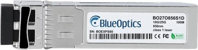 BlueOptics SFP28 Transceiver für Dell S28-10G-25G-SR-85C, Multimode 10 & 25 Gigabit Highspeed Datenübertragung, Silber - Bild 1
