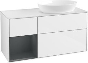 V&B Waschtischunterschrank Finion in Weiß lackiert, Breite: 120 cm, Tiefe: 50,1 cm, Höhe: 50,1 cm - Bild 1