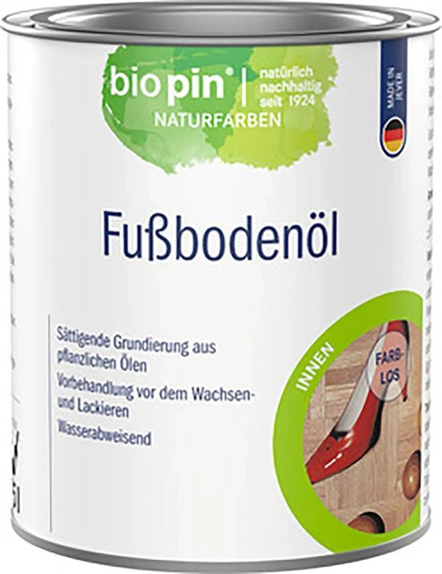 Biopin Fußbodenöl Transparent matt 750 ml - Bild 1