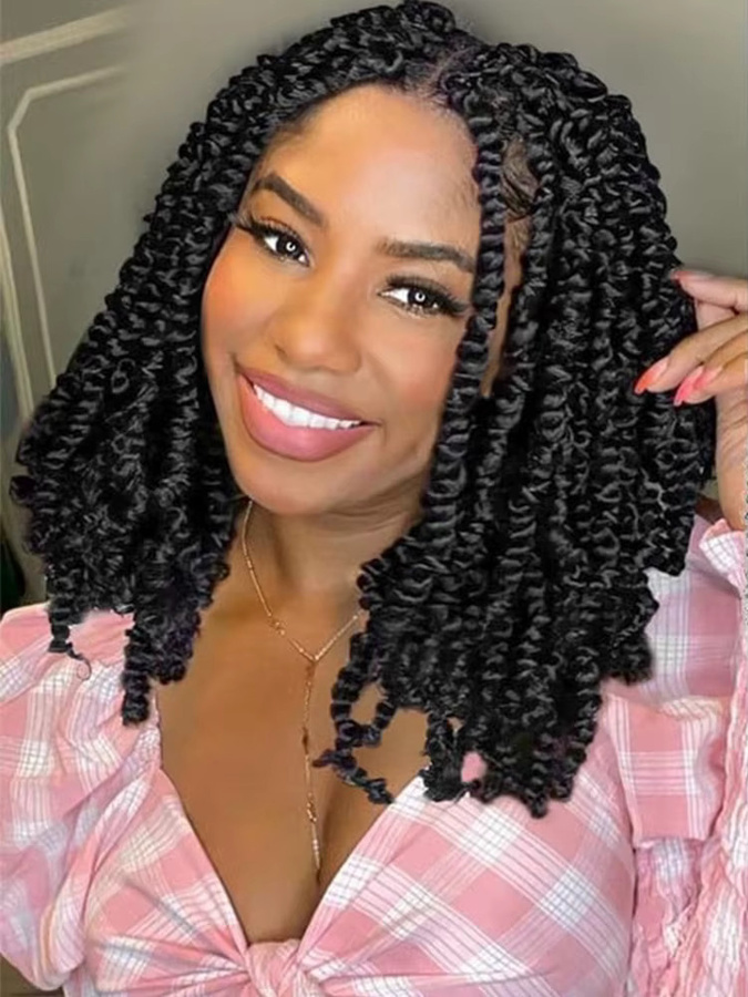 Bewill Springy Afro Twist Marley Twist Flechthaar, Unisex - Bild 5