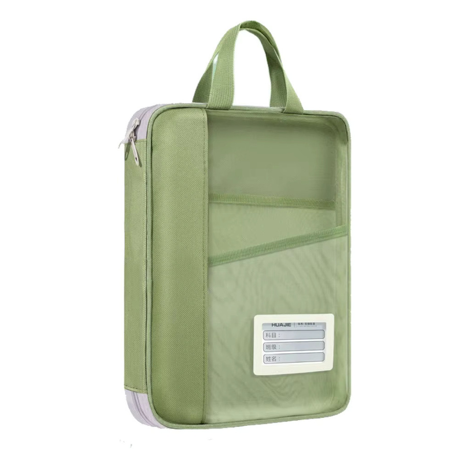 Transparente Nylon Mesh Datei-Tasche in Blau für Schule und Studium mit großer Kapazität - Bild 2