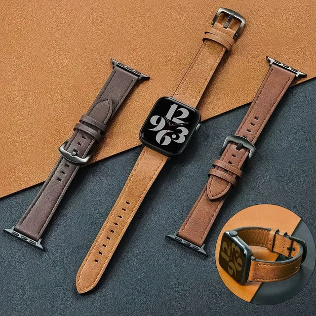 OAKCHARM Uhrenarmband Kalbsleder, Schwarz, Unisex - Bild 1