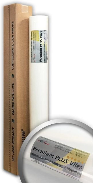 PROFHOME PremiumVlies Plus Renoviervlies Glattvlies, Weiß, Breite: 1,00 m, Länge: 25,05 m, 160 g/m2 - Bild 1