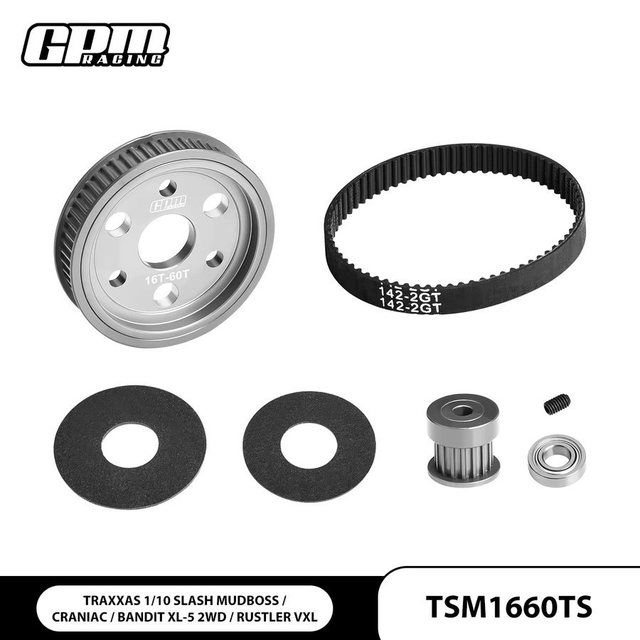 GPM Getriebe-Riemenantriebssatz & Motorgetriebe Traxxas, Zubehör, Schwarz - Bild 2