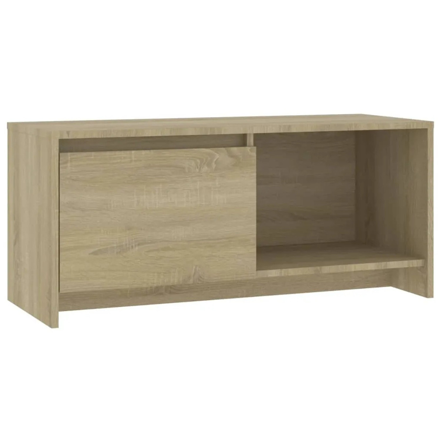 vidaXL TV-Schrank aus Holzwerkstoff in Sonoma-Eiche, B/T/H: 90 x 35 x 40 cm - Bild 2