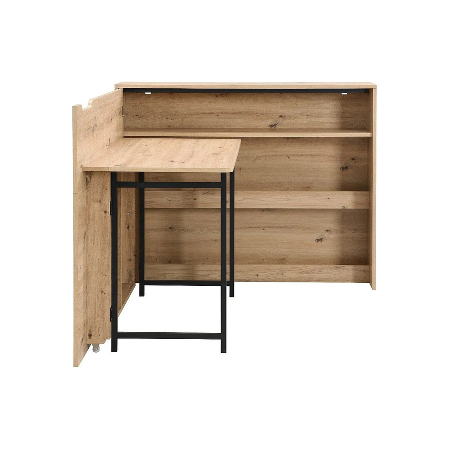 Schreibtisch Relimy in Natur und Braun, Modernes Design für dein Arbeitszimmer, Breite: 115 cm - Bild 2