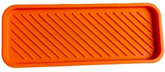 Silikon-Schwammhalter und Spülbecken-Organizer von HaiKouLiJinHaiKeJiYouXianGongSi in Orange und Bunt - Bild 1