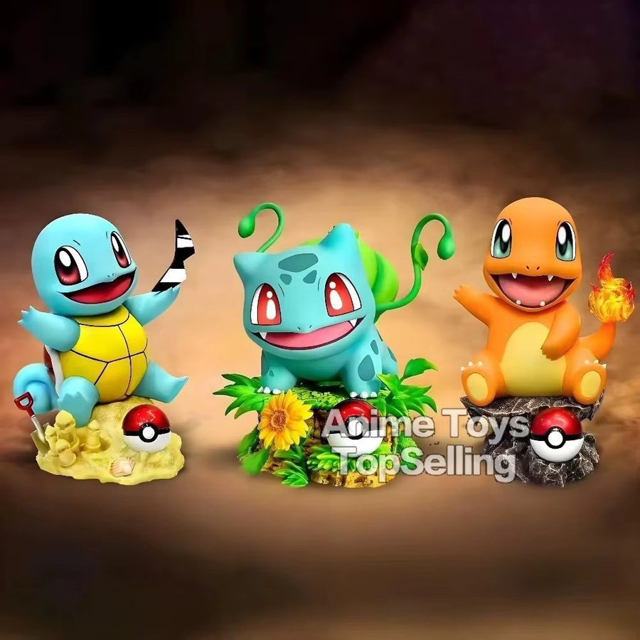 Bandai Pokémon Bulbasaur Squirtle Charmander, Actionfiguren, Kunststoff - Bild 2