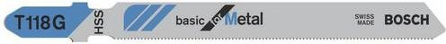 Bosch Stichsägeblatt T 118 G Basic for Metal aus HSS in Silber, 3er-Pack - Bild 1