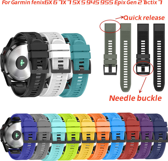 Runcool Uhrenarmband Silikon, 22 mm, Unisex - Bild 1