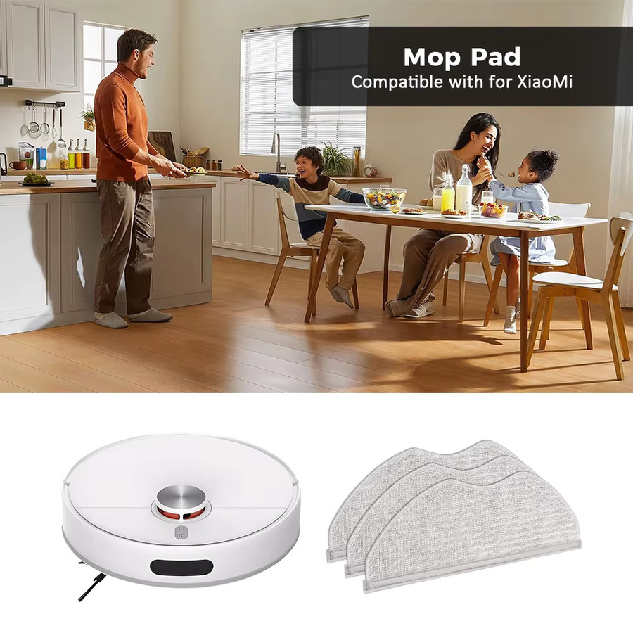 WINDNINJA Ersatz-Mopptuch für Xiaomi S40 OV81 H40 OV51 S40C E101 Roboter-Staubsauger, waschbares Zubehör-Kit - Bild 2