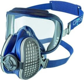 GVS Halbmaske Elipse Integra in Blau, Größe M/L, P3 RD mit Visier - Bild 1