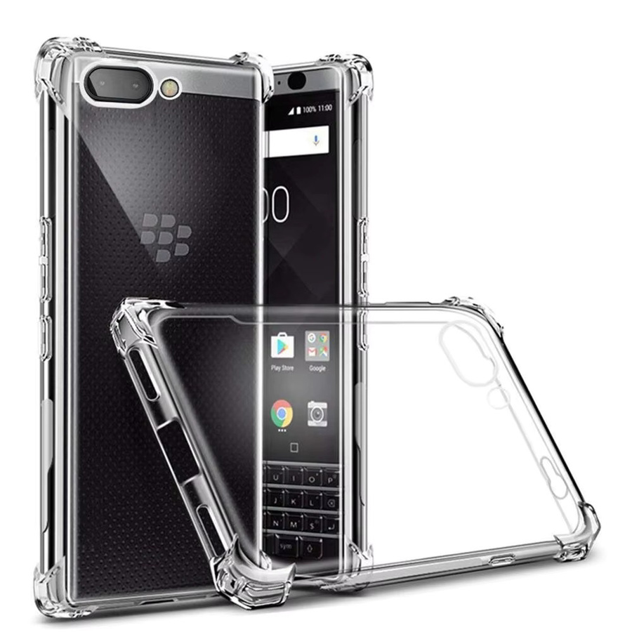 Blackberry KeyOne Key 2 BBF100 Schutzhülle aus transparentem TPU Silikon mit Airbag-Funktion - Bild 2