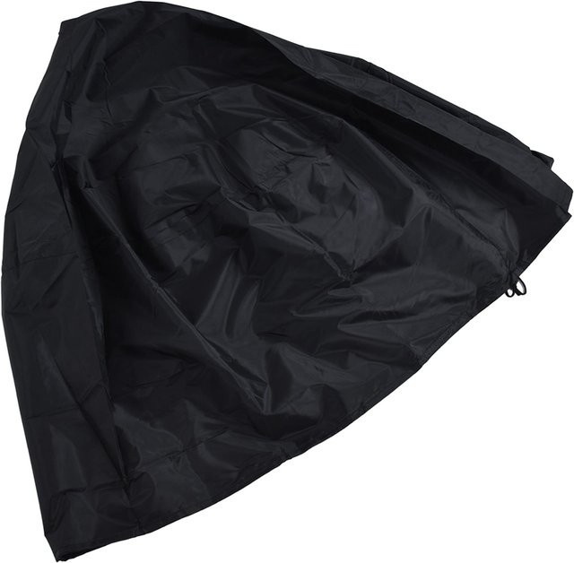 mfySpace Feuerstellenabdeckung Rund aus Polyester, Schwarz, Wasserdicht und UV-Schutz für Outdoor-Feuerstellen und Kamine - Bild 1