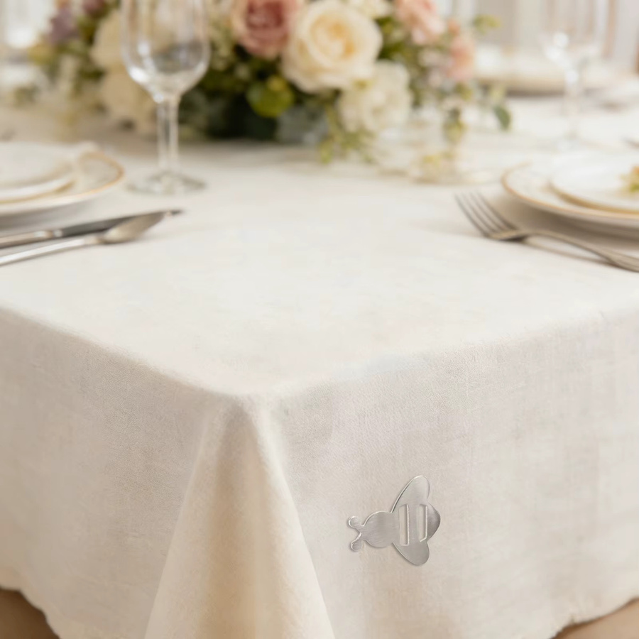 Magnetischer Tischdeckenclip aus Edelstahl in Silber für Kühlschrank, Memotafel und Büro - Bild 2