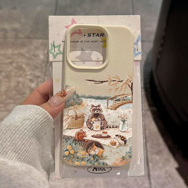 Handyhülle mit Cartoon Tier Bär und Eichhörnchen für Samsung Galaxy A56 A36 A16 A15 A35 A55 A52S 5G S25 S24 S23 Ultra S22 S21 Plus FE in Multicolour - Bild 1