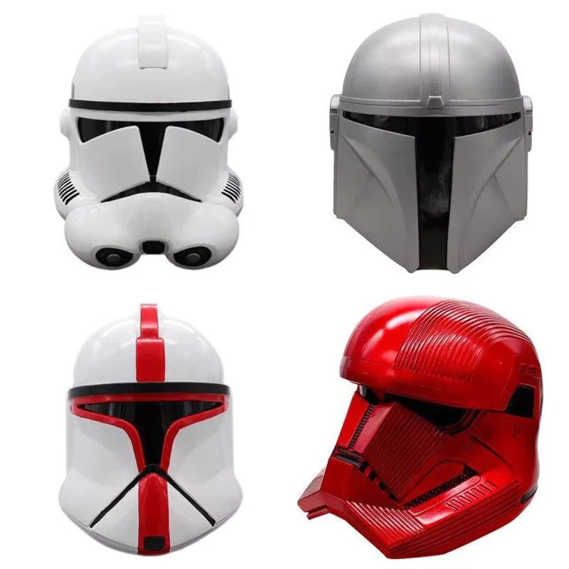Luo Jiujiu Star Wars Imperial Stormtrooper Klon Trooper Helm Maske, Kunststoff, Weiß - Bild 3